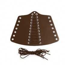 1件装真皮腕套，男女通用装饰腕带，铆钉装饰复古朋克骑士腕饰，舞台服装，节日装扮，角色扮演臂套，秋季服装，万圣节服装，黑色臂套，男士礼物 - 彩色 - 查看 11