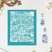 Clay Silk Screen Printing Stencils, Small Flower/Branch/Leaf Pattern, Polymer Screen For Handmade Crafts, Earring Making, Scrapbooking & Stamping - Multicolor - View 28