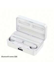 蓝牙耳机无线运动耳塞触控 HiFi 立体声耳机带麦克风，兼容 /兼容三星 - 白色 - 查看 11