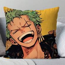 1pc Roronoa Zoro Animation OP-Piece Pillowcase Square Cushion BedroomSofaLeisureComfortCar Living Room Home Decor