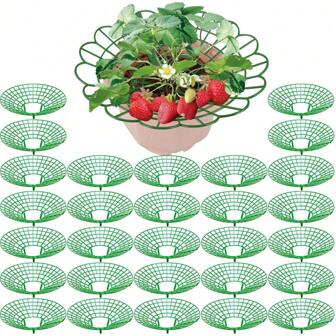 1/5/10 Pcs Strawberry Planting Stand, Fruit Planting Holder With 3 Sturdy Legs To Keep Strawberries Clean And Avoid Rotting, Suitable For Garden Strawberry Planting