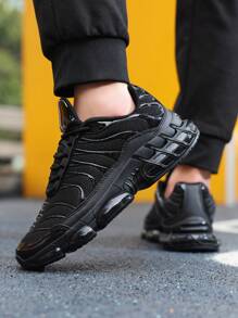 Sneakers Men's Shoes Stylish Men Sports Shoes Lace-Up Shoes Shoes Personalized Black Street Casual Shoes