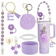Accesorios de decoración de la Copa , Tapa de pajita de 8-9 mm, Botas de silicona compatibles con vasos de 30 y 40 onzas de la Cup, regalo de Navidad para niñas, regalo DIY creativo, decoración de Acción de Gracias, decoración de regalo para amigos, decoración de fiesta de Navidad, accesorios , vaso de Navidad, útiles escolares