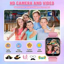 ERUN Children's Smart Game Watch 26 Games Alarm Clock Music Player Mini Camera Outdoor Flashlight Boy/Girl Birthday Gift School Supplies Graduation Season Children's Day Surprise - Multicolor - View 7