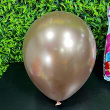 Metallic Latex Balloon Balloon 50 Units - Size 12 Different Colors - Champagne - View 4