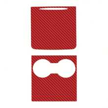 1pc For Tesla Center Console Panel Sticker Wood Carbon Fiber Ultra Thin Carbon Central Control Cover Stickes - one-size - View 6