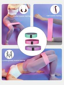 5pc Pilates Ring Set Includes Yoga Ball & Resistance Bands, Booty Lifting Home Workout Equipment - Multicolor - View 8