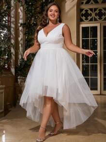 Robe de soirée élégante et élégante avec dentelle et tulle pour femmes. Robe de mariée pour invités, robe de cocktail de longueur mi-mollet, style de ligne A. Tenue de mode pour croisière, remise des diplômes, événement formel