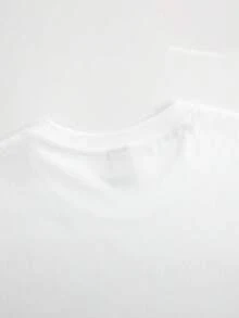 1-Piece 200gsm Pure Cotton Casual T-Shirt With Cute Animal Print And Colorful Heart Design, Perfect For All Seasons, Commuting, And Everyday Wear, 2025 Edition, Perfect For Valentine's Day