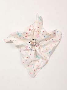 1 pièce Chouchou en tissu doux à pois colorés de style universitaire, accessoire de cheveux polyvalent pour élastiques à queue de cheval, supports de queue de cheval, élastiques à cheveux, élastiques en caoutchouc, chouchous, corde à cheveux