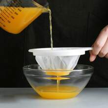 1pc Anti Scald Filter Screen Thermal Insulation Household Superfine Wall Breaking Auxiliary Food Juice Filtration Anti-Skid Handle Kitchen Spoon Coffee Milk Hot Soybean Milk Filter Screen Superfine Filter Residue Separation Filter Kitchen Spoon With Hand Fine Mesh Leakage Household Kitchen Gadget
