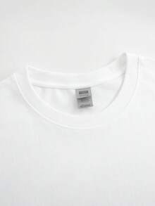 1-Piece 200gsm Pure Cotton Casual T-Shirt With Cute Animal Print And Colorful Heart Design, Perfect For All Seasons, Commuting, And Everyday Wear, 2025 Edition, Perfect For Valentine's Day