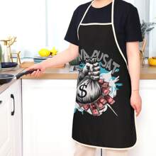 1 pieza Delantal personalizado e impreso de manera creativa que te hace único y de moda, delantal de trabajo, fiesta y cocina personalizado, perfecto para la cocina, el restaurante, la fiesta, unisex