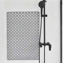 Drainage Hole Bath Mat Non-Slip Bath Mat Easy To Clean Drainage Hole And Suction Cup Bathtub Mat Bathroom Accessories Back To School