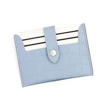 Slim Large Capacity Small Card Holder, Multi-Functional Card Slots Wallet, Women's Delicate Leather PU Card Case - Multicolor - View 8