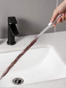 Pipe Dredging Brush, Bathroom Hair Sewer, Sink Cleaning Brush, Drain Cleaner, Flexible Cleaner, Clog Plug Hole Remover Tool Drain Gods Clean Kitchen Hair Hair Toilet Washbasin Anti-Clogging Cleaning Rod Pipe Unclogger Back To School