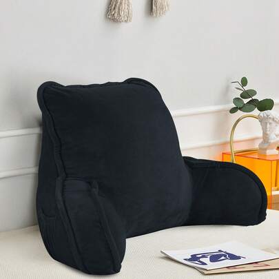 Almohada de Respaldo Súper Suave para Leer – Soporte de Espalda con Reposabrazos para Cama o Sofá, 20 x 18 x 17 pulgadas (50.8*45.72*43.18 cm)