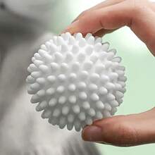 2pcs Anti- Laundry Balls, Pure White Magic Cleaning Balls For Top Load & Front Load Washing Machines, Stain Removal & Prevention
