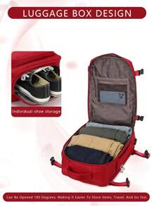 Myco Mochila de alta capacidad expandible, equipaje de mano aprobado por aerolíneas, mochila de viaje con compartimento para portátil de 15,6 pulgadas, resistente al agua