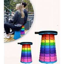 Portable Telescopic Retractable Color Folding Bench, PORTABLE FOLDING BENCH, STOOL - Multicolor - View 8