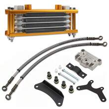 Motorcycle Oil Cooler Gy6 125cc 150cc Oil Cooler Motocross Radiator For Suzuki 125 Jog 70cc 90cc 110cc 140cc Horizontal Engine Modification, Motocross Modification , Motorbike, Motocross, Motorcycle Accessories, Pit Bike Accessories - one-size - View 15