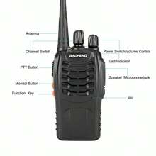 2pcs Baofeng BF888S Long Range Two Way Radio Walkie Talkie Set W Earpieces - 如圖 - 查看 6