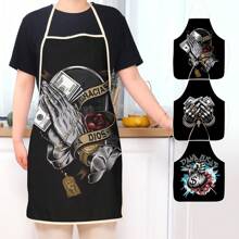 1 pieza Delantal personalizado e impreso de manera creativa que te hace único y de moda, delantal de trabajo, fiesta y cocina personalizado, perfecto para la cocina, el restaurante, la fiesta, unisex