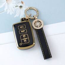 Funda para llavero con llavero para Highlander, Avalon, Camry, Corolla, RAV4. Protección suave de TPU contra caídas y polvo. Elegante y de alta gama, adecuada para mujeres. - Llavero 22 - Ver 11