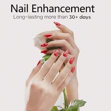 GLOZ Transparent Nail Polish, For Strengthening, Extending, Base Coat, Bottle, Removable UV/LED Gel Nail Extension Glue - Clear - View 5