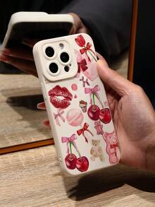 1个樱桃蝴蝶结嘴唇小熊图案印花防摔手机壳，兼容 16/11/12/13/14/15/15 Pro/15 Plus/15 Pro Max/7 Plus/8 Plus/X/Xs Max/Xr/11 Pro/12 Pro/13 Pro/14 Pro/12 Mini/13 Mini/11 Pro Max/12 Pro Max/13 Pro Max/14 Pro Max/14 Plus/6/6s/6 Plus/7/8/16 Pro/16 Plus/16 Pro Max/SE，兼容三星Galaxy/A54/A14/A12/A13/A15/A32/A33/A24/A52S/S20/S21/S22/S23/S24/S23 Plus/S24 Ultra/S25/A15/A33/A23，防水防震防刮。 - 彩色 - 查看 3