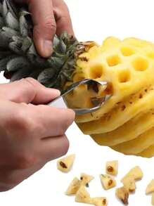 1pc Stainless Steel Pineapple Eye Remover Tool - Multicolor - View 3