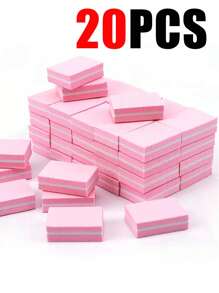 100PCS Nail Buffer, Buffer Block Nail File 100/180 Grit, Mini Nail Buffers Block Sponge Double Sided Nail File For Acrylic Nails Manicure Tools