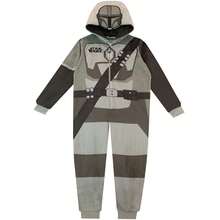 Star Wars The Mandalorian  | The Mandalorian Boys' One Piece Sleepsuit | Kids' PJs | Fast UK Delivery Shipping | Trusted UK Seller | Great Gift For Kids | Perfect For Halloween, Birthdays And Christmas - Grey - View 1