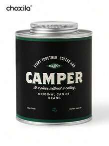 1pc Coffee Beans Sealed Storage Tank Portable Camping Tin Box Extra Large Fresh-Keeping Breathing Tin