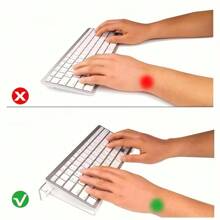 1pc Acrylic Keyboard Stand - Compact Desk Riser For Keyboard And Mini PC, Durable Plastic, No Battery Required, 2 Color Options, Space-Saving Design, Suitable For Modern Workspaces, Keyboard Stand | Stylish Keyboard Stand | Durable Plastic Stand, Keyboard Tray Back To School