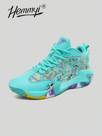 Hemmyi 全新推出男女通用篮球运动鞋，橡胶底透气男士休闲运动鞋
