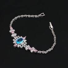 Bride Jewelry Set For Women Dubai Wedding CZ Zirconia 4 Pieces Jewelry Party Accessories
