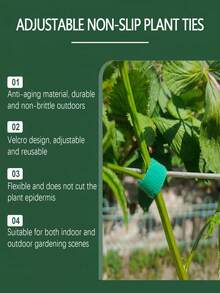 1 Packung 30 Stücke Pflanzenbinder, vielseitig einsetzbare verstellbare Bindeschnüre für Garten/Innenraum, unterstützen Kletterpflanzen, sichern empfindliche Äste, einfach zu verwenden und wiederverwendbar