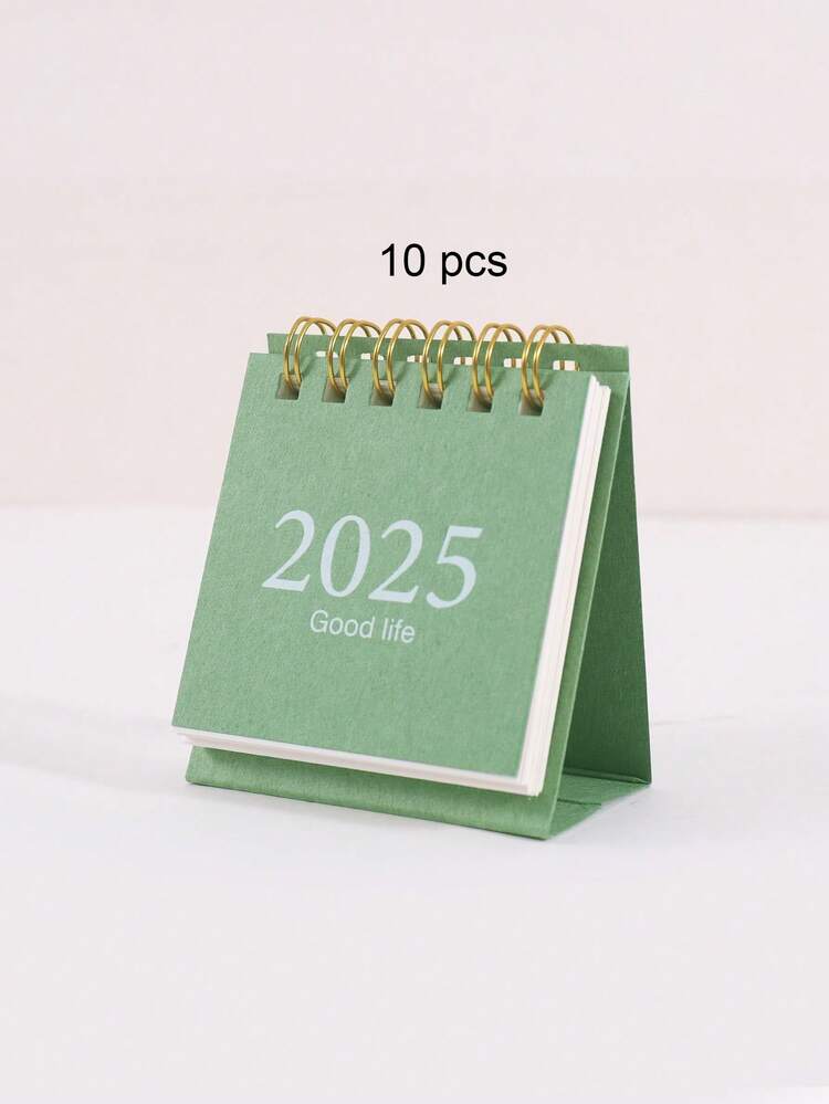 1 Pieza Mini Calendario de Escritorio 2025, Decoración de Escritorio para Escuela y Oficina, Regalo para un Amigo, Vuelta a la Escuela, Útiles Escolares - Multicolor - Añade 17