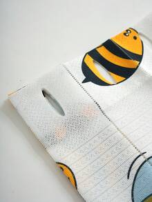 1 件条纹折叠门帘，无需钻孔，清新简约日式窗帘，适用于厨房、走廊、浴室、卧室，可悬挂窗帘杆 - 彩色 - 查看 7