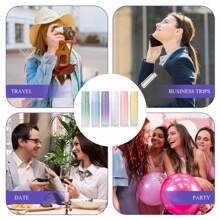6PCS Glass Roller Bottles 10ml Gradual Change Colourful Roller Ball Bottle,Perfume Massage Roller Ball Bottle,Essential Oil Bottles,Matte Glass Bottle Perfect For Aromatherapy, Fragrance, Perfume(Ball Material Random)