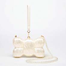 2025 Women New Single Shoulder Messenger Bag Special Shaped Acrylic Bag Fashion Wedding Dinner Clutch Bag - 蝴蝶結 - 查看 3