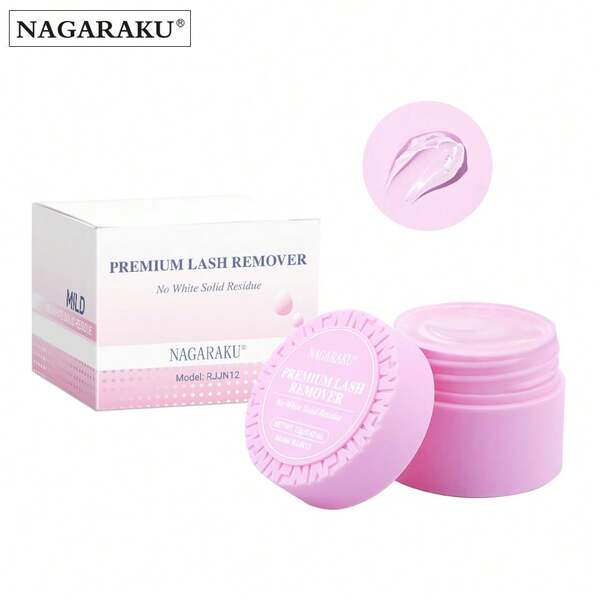 NAGARAKU 1pc 12g NAGARAKU Eyelash Glue Pink Primer Adhesive Hardener Remover Glue Eyelash Extensions Fast Remove Strong Bond Lash Glue, Eyelash Glue