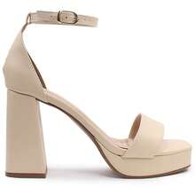 MODARPE Women's Platform Sandal With Thick Heel 10cm M64 - 米色 - 查看 3