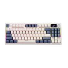 K86 kabellose Hot-Swap mechanische Tastatur, Bluetooth/2.4G mit Display & Lautstärkeregler, geeignet für Gaming und Arbeit