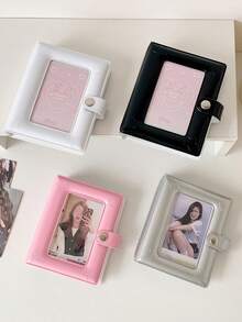 40-Pocket 3-Inch Mini Photo Card Holder Album, Hollow Heart Design Cartoon Photocards Collection Book For Kpop Fan , Back To School Gifts - Multicolor - View 10