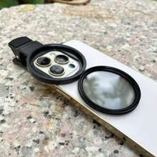 67mm Camera Lens Polarizing Filter Gradient Color Phone Filter Phone Lens Filter Clip Compatible With Iphone Android Phone For Summer Vacation, Travel, Creative Photography Phone Accessories