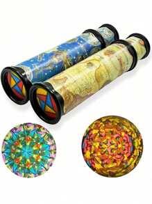 Drehbarer ausziehbarer Kaleidoskop Magischer Mehrfach-Diamanten Spiegelkaleidoskop Spielzeug Geschenk