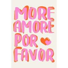 1 pieza Lienzo de pintura de pared con cita colorida y ecléctica "talla grande amor por favor" rosa sobre amor para decoración del salón, opcional con marco