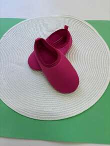 Sapatilha Feminina Neoprene Rosa Confortável Meia Piscina Infantil